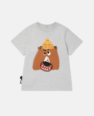 Angry Bear T-Shirt mit Klettverschluss-Wurm
