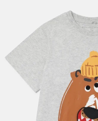 Angry Bear T-Shirt mit Klettverschluss-Wurm