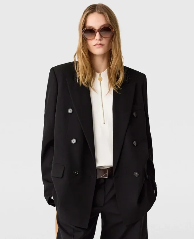 Zweireihiger Boyfriend-Blazer