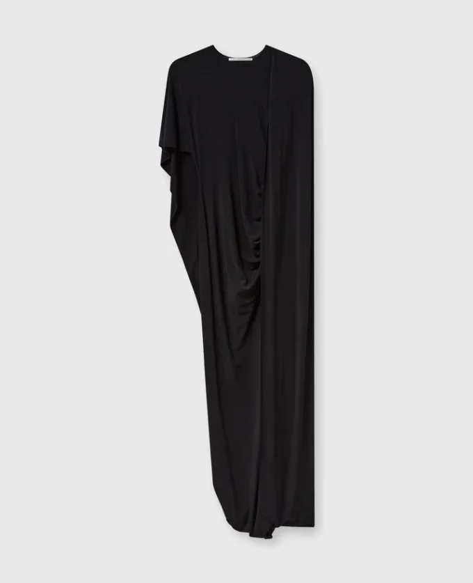 Asymmetrisches Cape-Maxikleid