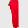 Asymmetrisches Cape-Maxikleid