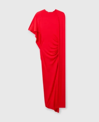 Asymmetrisches Cape-Maxikleid