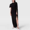 Asymmetrisches Cape-Maxikleid