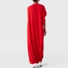 Asymmetrisches Cape-Maxikleid