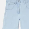 Ausgestellte Jeans in heller Waschung