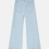 Ausgestellte Jeans in heller Waschung