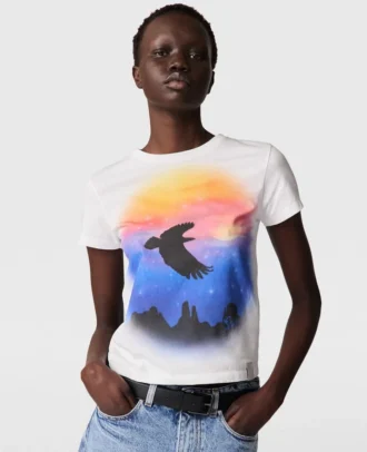 Baby-T-Shirt mit Airbrush-Grafik