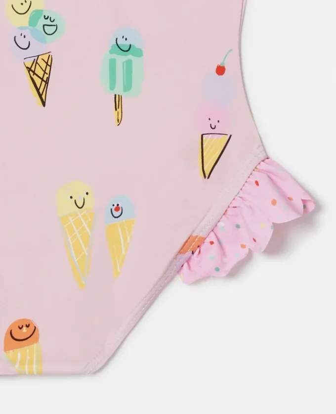 Badeanzug mit Eiscreme-Print