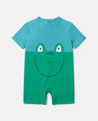 Badeanzug mit Froschprint