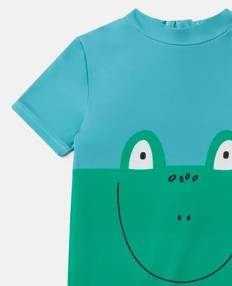 Badeanzug mit Froschprint