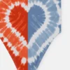 Badeanzug mit Herz-Tie-Dye-Grafik