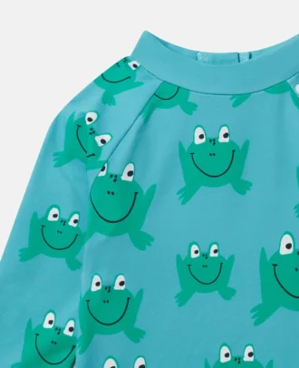 Badeoberteil mit Froschprint