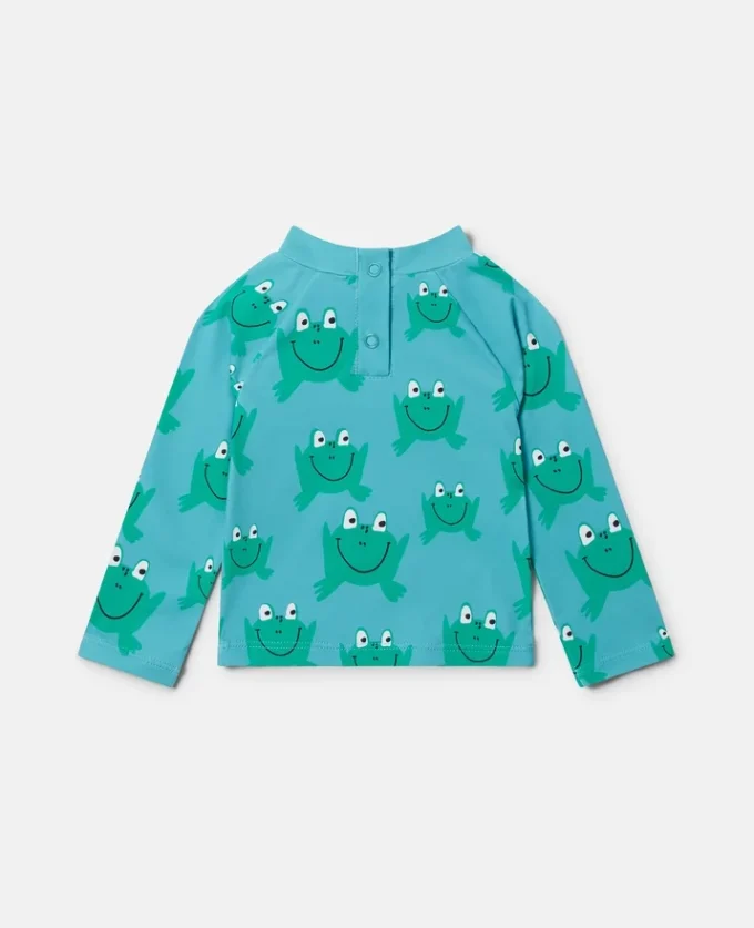 Badeoberteil mit Froschprint