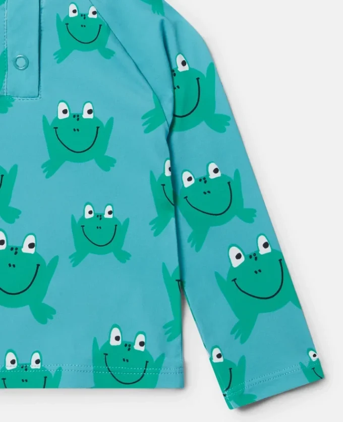 Badeoberteil mit Froschprint