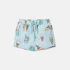 Badeshorts mit Eiscreme-Print