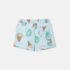 Badeshorts mit Eiscreme-Print