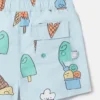 Badeshorts mit Eiscreme-Print