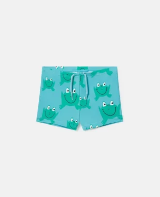 Badeshorts mit Froschprint