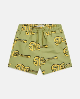 Badeshorts mit Gitarrenprint