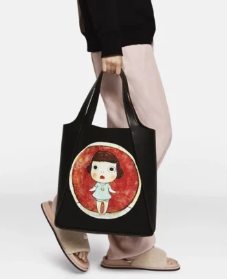 Baumwoll-Canvas-Tragetasche mit „Lonesome Puppy Print”