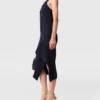 Baumwollkleid mit Rippstrick