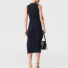 Baumwollkleid mit Rippstrick
