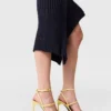 Baumwollkleid mit Rippstrick