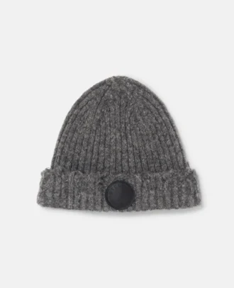 Beanie aus geripptem Strick mit Used-Look
