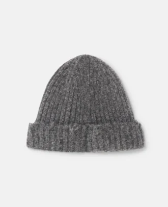 Beanie aus geripptem Strick mit Used-Look