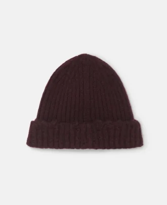 Beanie aus geripptem Strick mit Used-Look