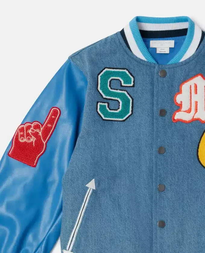 Bomberjacke mit gestickten Markeninitialen