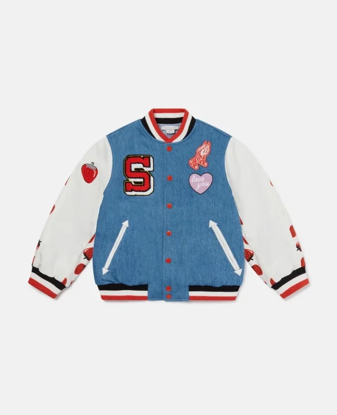 Bomberjacke mit Initialen-Grafik