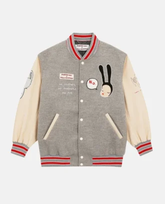Bomberjacke mit Yoshitomo Nara-Aufnäher