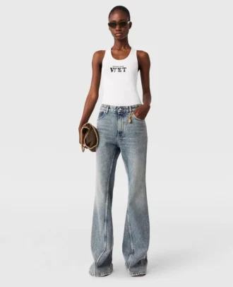 Bootcut-Jeans in Vintage-Waschung