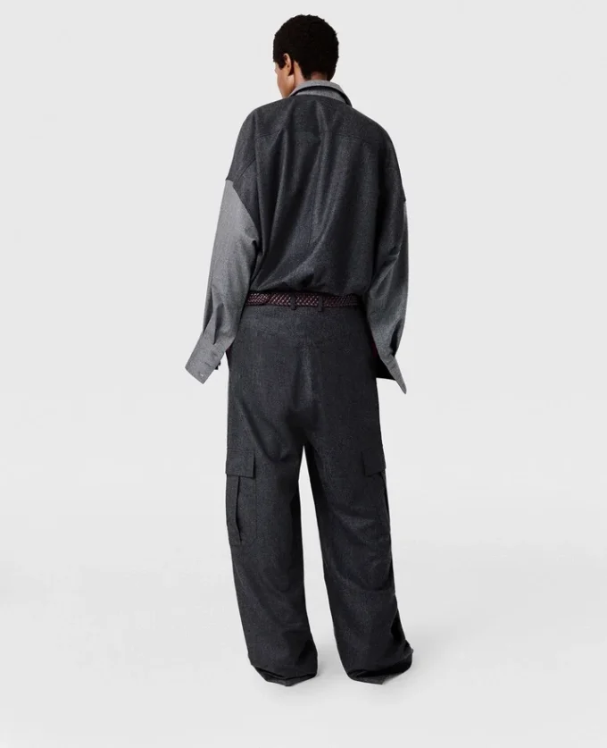 Oversize-Hemd mit Einsätzen