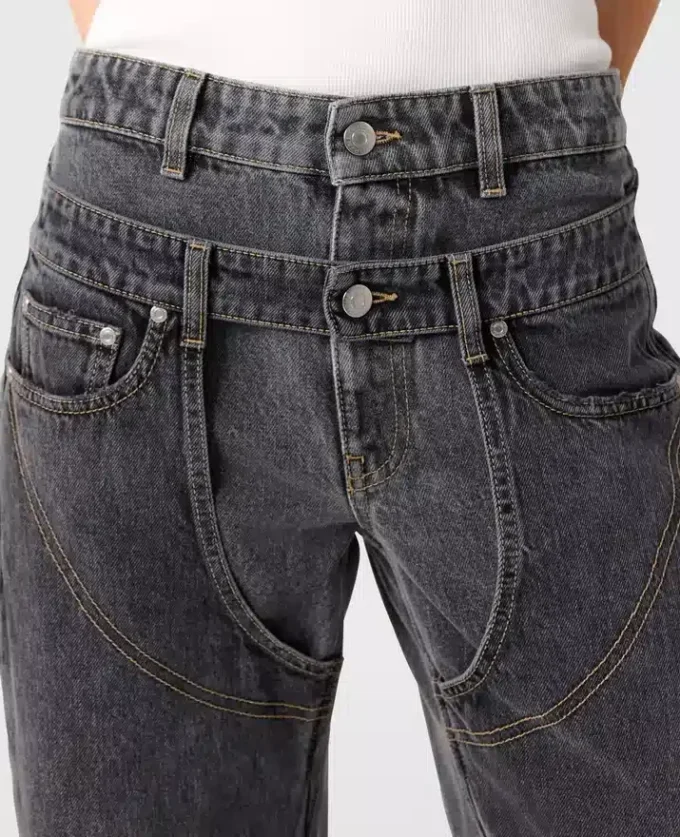 Chap-Jeans mit doppeltem Bund