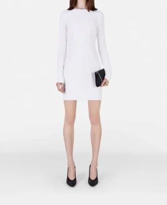 Cocktail-Minikleid mit Kristallkragen