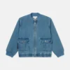 Denim-Bomberjacke