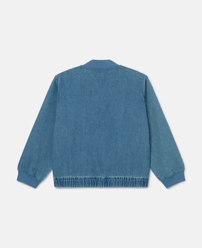 Denim-Bomberjacke