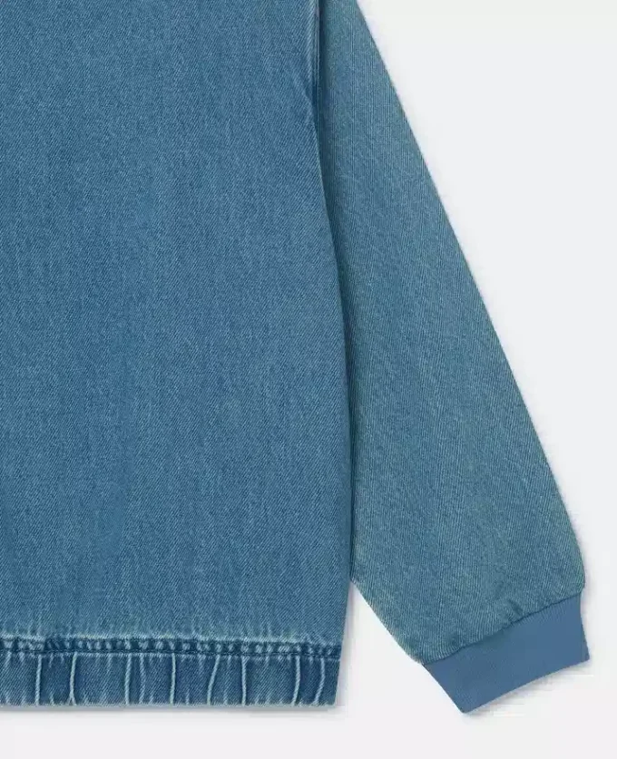Denim-Bomberjacke