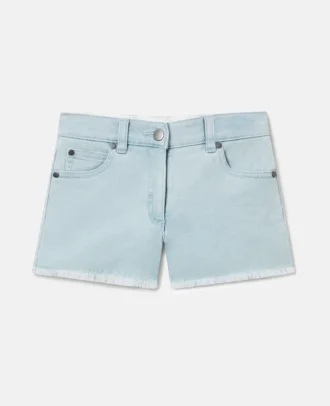 Denim-Shorts mit geradem Bein