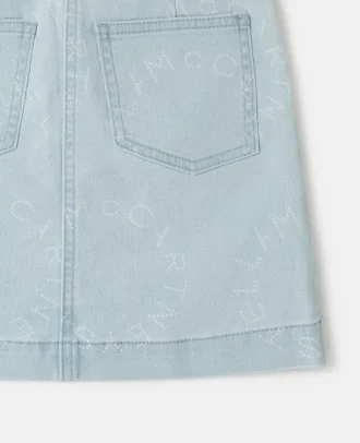 Denimrock mit Medaillon-Logo