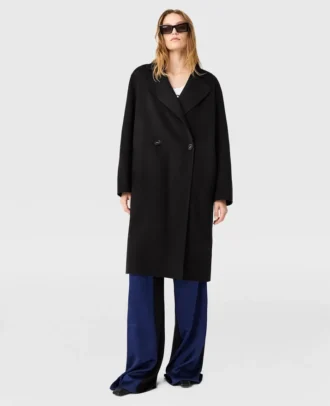 Doppelreihiger Longline-Mantel