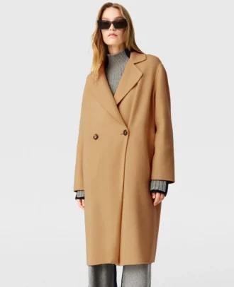 Doppelreihiger Longline-Mantel