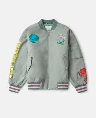 Earth Friends Bomberjacke mit Grafikprint