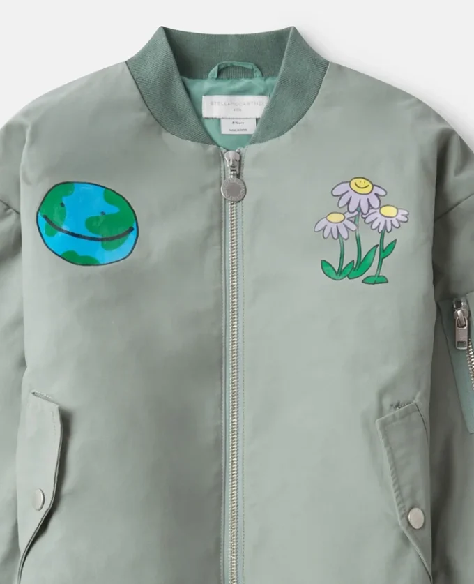 Earth Friends Bomberjacke mit Grafikprint