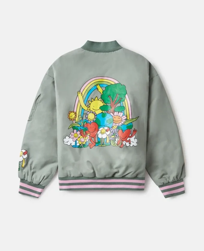 Earth Friends Bomberjacke mit Grafikprint