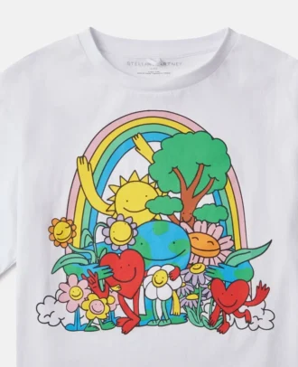 Earth Friends Grafik-Cropped-T-Shirt