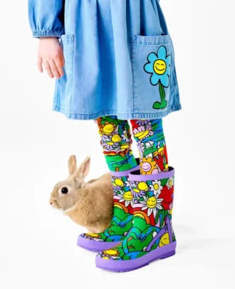 Earth Friends Grafik-Gummistiefel