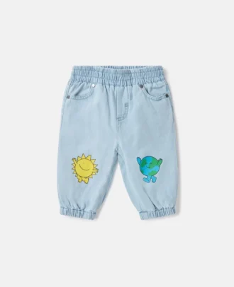 Earth Friends Grafik-Jeans-Jogginghose